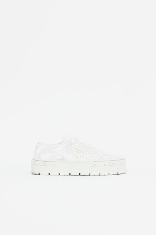 Prada Sequin Double Wheel Sneaker