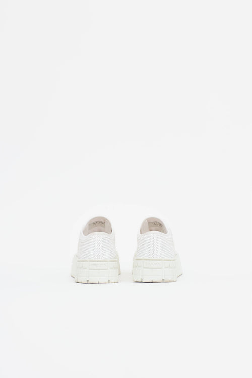 Prada Sequin Double Wheel Sneaker