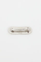 Prada White & Silver Metal Hair Clip