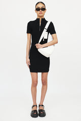 Prada Raffia Triangle Crossbody Bag