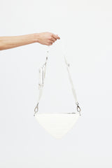 Prada Raffia Triangle Crossbody Bag