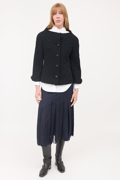 Prada Wool Crepe Jacket