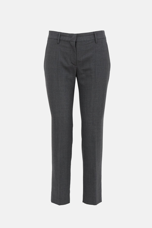 Prada Wool Low Rise Trouser