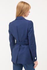 Prada Wool & Mohair Belted Blazer