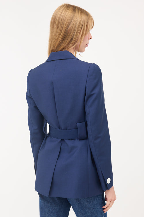 Prada Wool & Mohair Belted Blazer