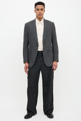 Prada Wool Shawl Collar Blazer