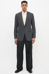Prada Wool Shawl Collar Blazer