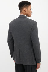 Prada Wool Shawl Collar Blazer