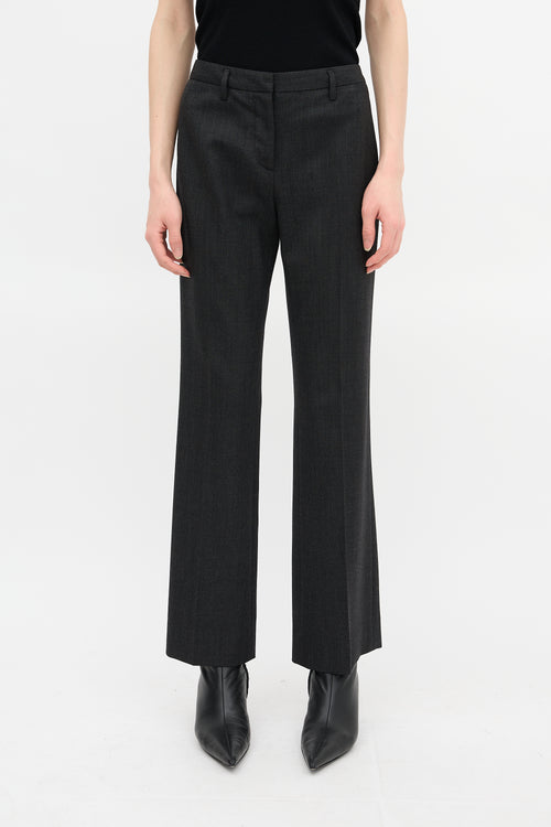 Prada Wool Straight Leg Trouser