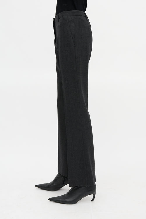 Prada Wool Straight Leg Trouser