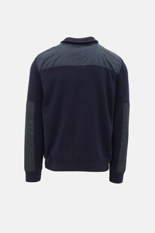 Prada Wool & Nylon Panelled Jacket