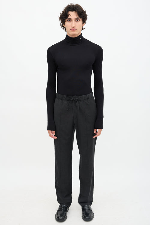 Prada Wool Drawstring Trouser