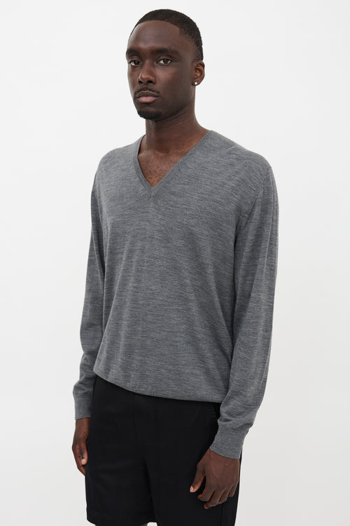 Prada Wool V-Neck Sweater