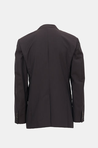 Prada Wool & Silk Pinstripe Blazer
