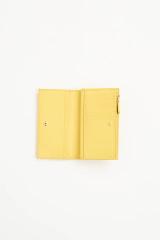 Prada Saffiano Logo Wallet