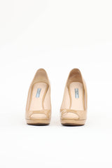 Prada Patent Peep Toe Pump