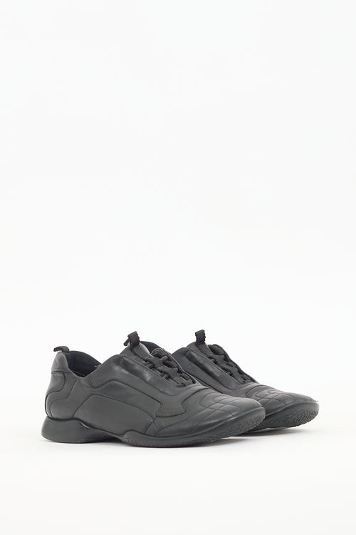 Prada Sport Vintage Black Leather Sneaker