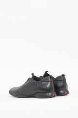 Prada Sport Vintage Black Leather Sneaker