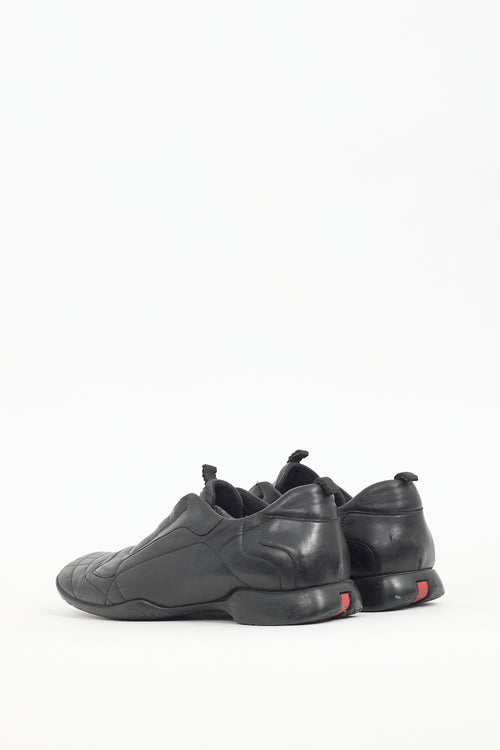 Prada Sport Vintage Black Leather Sneaker