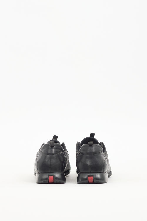 Prada Sport Vintage Black Leather Sneaker