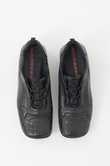 Prada Sport Vintage Black Leather Sneaker
