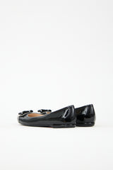 Prada Patent Leather Bow Flat