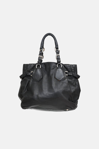 Leather 2Way Shopping Bag