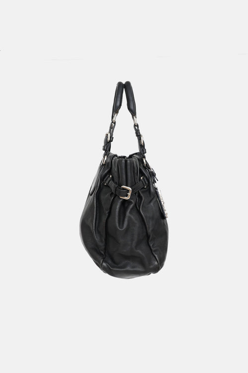 Leather 2Way Shopping Bag