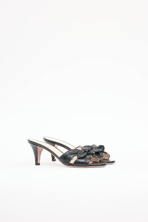 PradaLeather Bow Mule