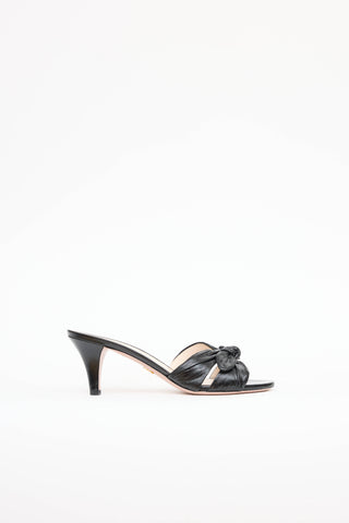 PradaLeather Bow Mule