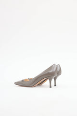 Prada Leather Logo Heel