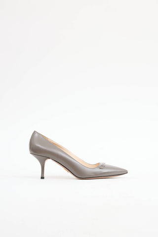 Prada Leather Logo Heel