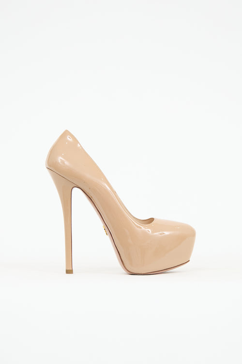 Prada Patent Leather Platform Pump