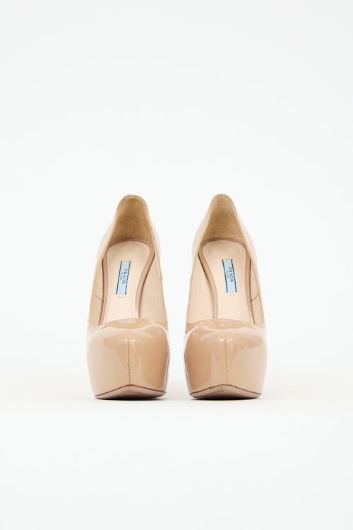 Prada Patent Leather Platform Pump