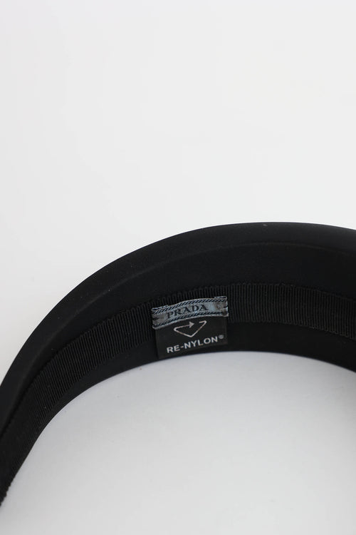 PradaRe-Nylon Wide Logo Headband