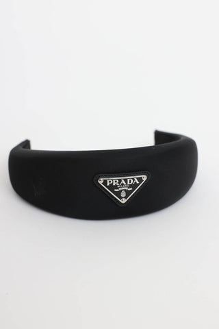 PradaRe-Nylon Wide Logo Headband