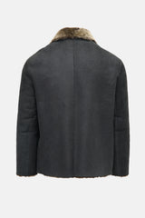 Prada Vintage Fur Lined Leather Jacket
