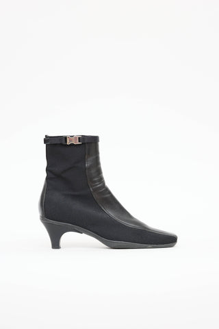 PradaSport Leather Panel Ankle Boot