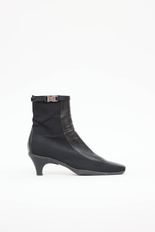 PradaSport Leather Panel Ankle Boot