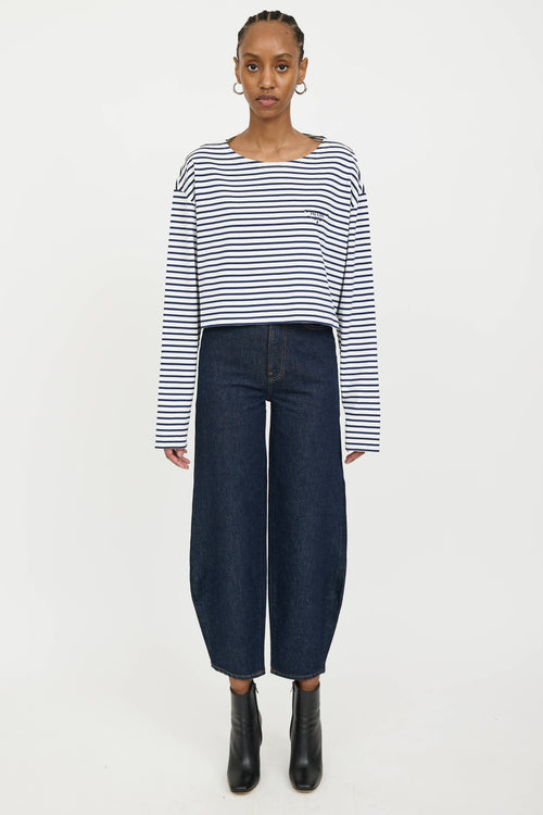 Prada Striped Crop Top