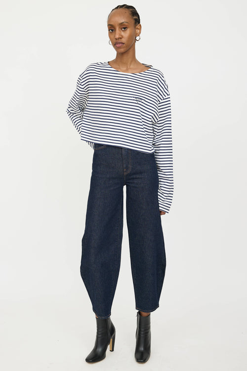 Prada Striped Crop Top