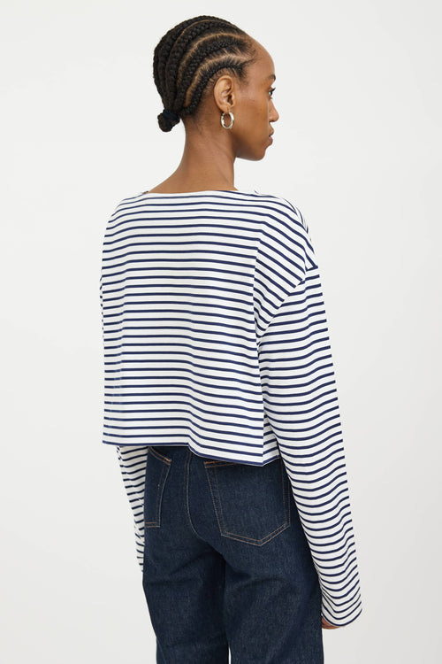 Prada Striped Crop Top