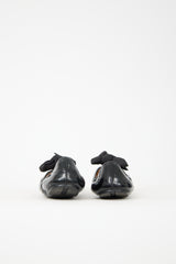 Prada Patent Bow Elastic Flat