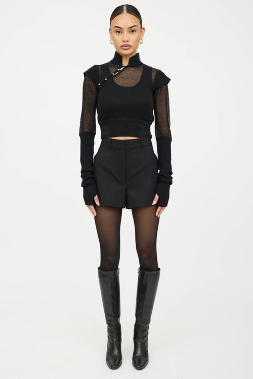 Private Policy Knit Asymmetric Top