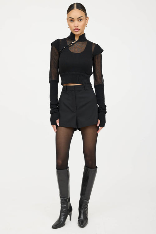 Private Policy Knit Asymmetric Top