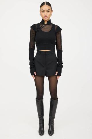 Private Policy Knit Asymmetric Top