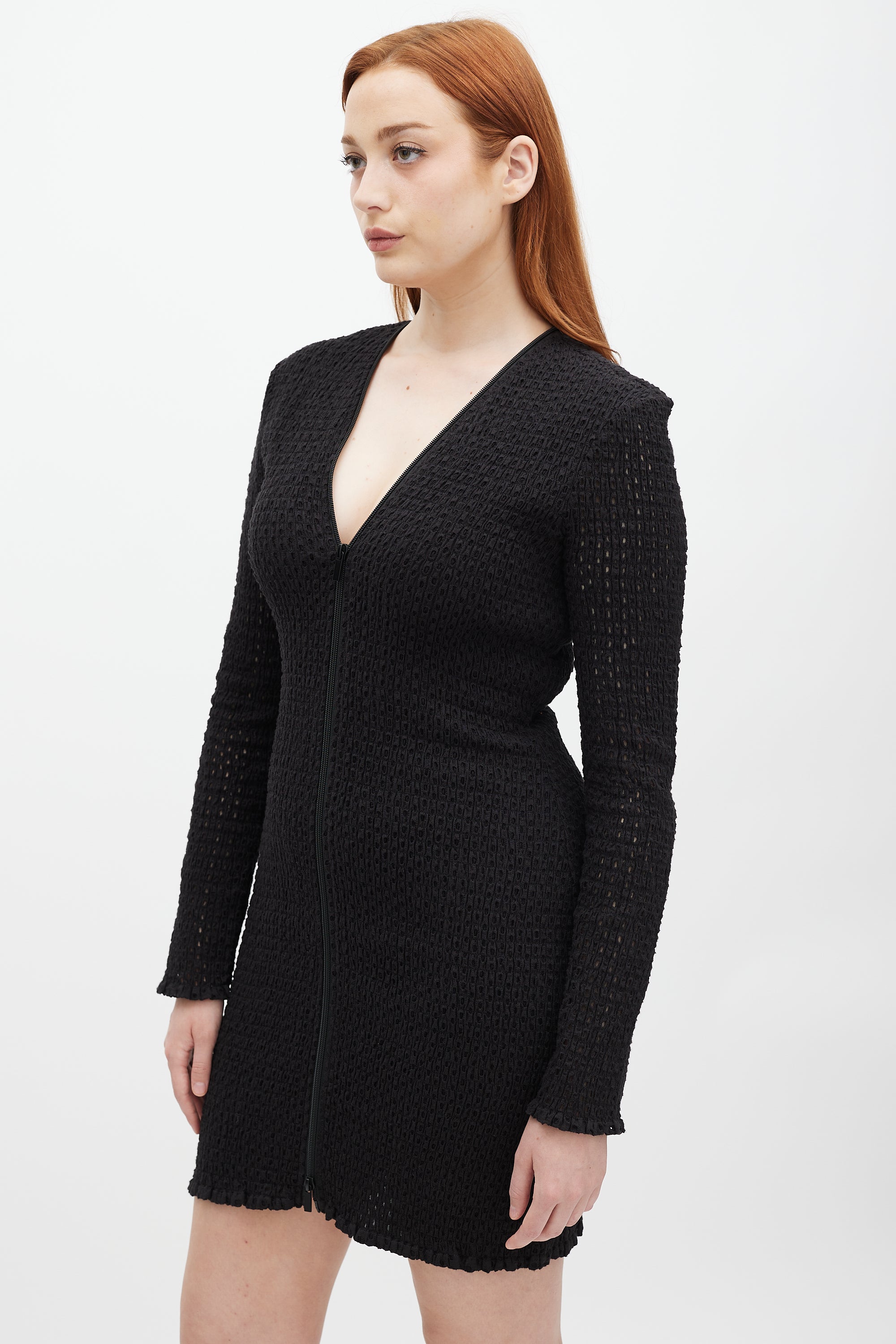Proenza Schouler // Black Broderie Anglaise Mini Dress VSP Consignment Proenza Schouler // Black Broderie Anglaise Mini Dress VSP Consignment