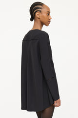 Proenza Schouler V-neck Pleated Short Dress