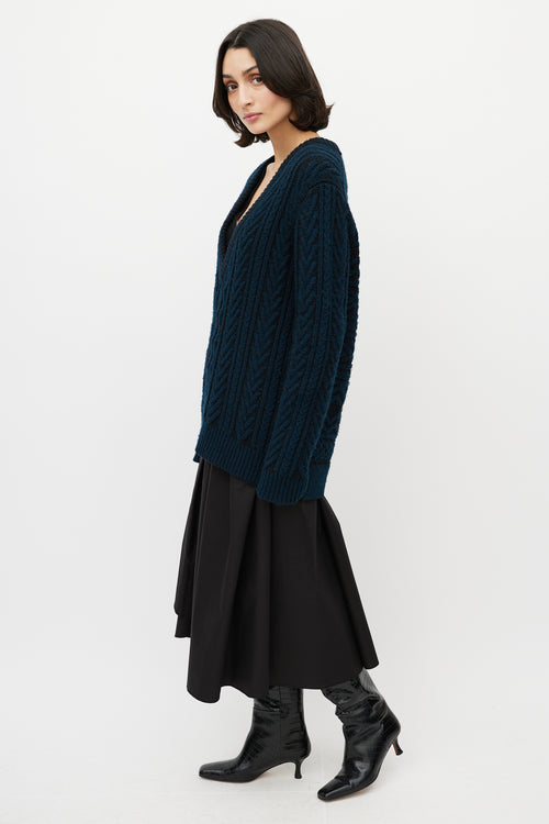 Proenza Schouler Black & Navy Cashmere Oversized Sweater