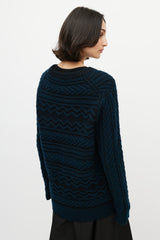 Proenza Schouler Black & Navy Cashmere Oversized Sweater